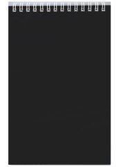 Блокнот А5 60л.кл.греб. ЧЕРНЫЙ д/конференций