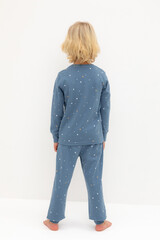 пижама  для мальчика  К 1621/синий джинс,звездочки