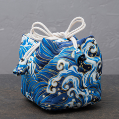 Тканевый мешочек "Синие волны"