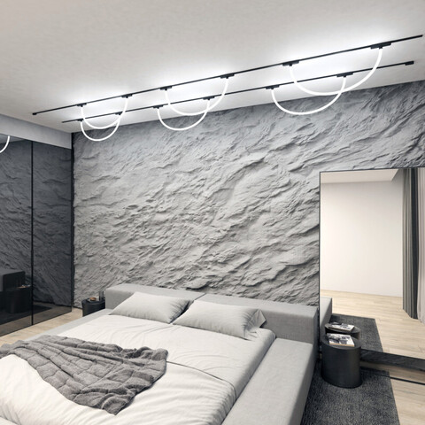 Магнитный трековый светильник Denkirs Air Ray DK5357-BK