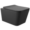 Aqueduto MAC0140 AQD MACIO Унитаз подвесной 520*370 безободковый, сиденье с микролифтом, черный матовый