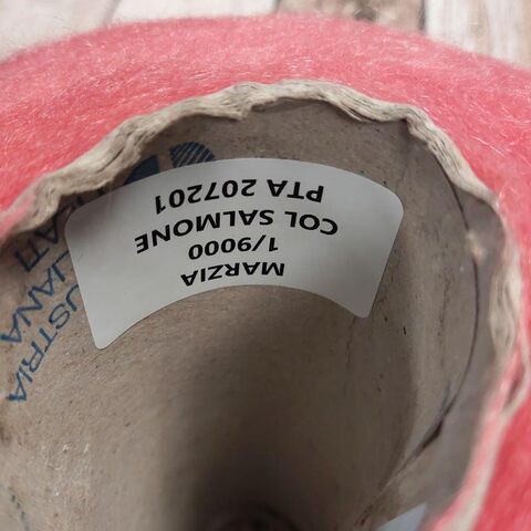 Кидмохер на полиамиде PURA LANA ITALIA / MARZIA 900 томатно-розовый