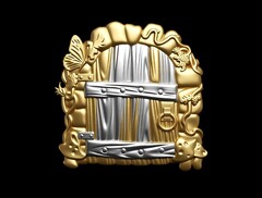 Силиконовый молд № 429 Дверь ( серия домики для гномов и фей)