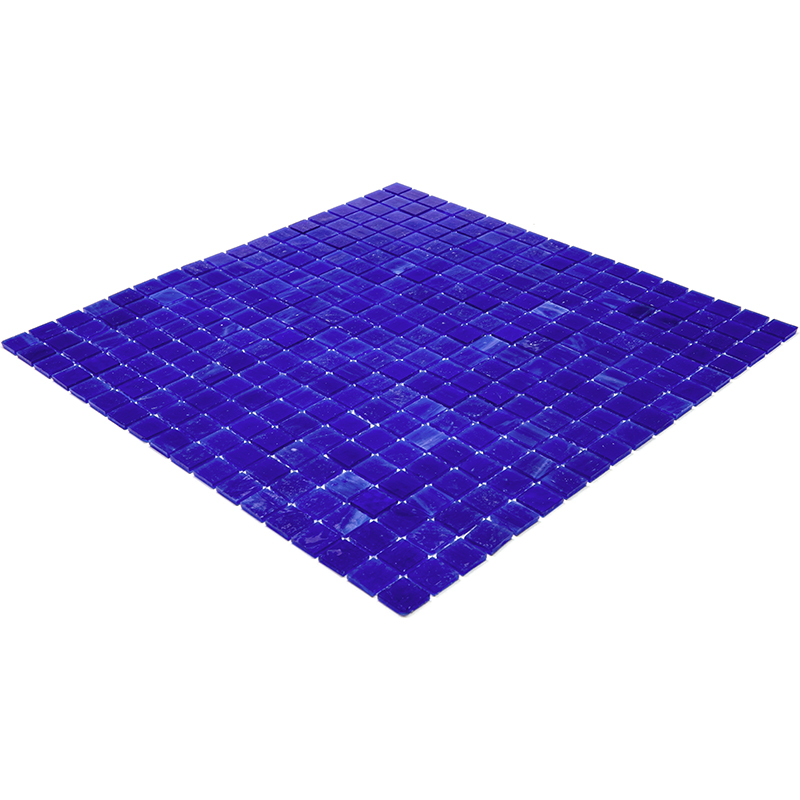 SM23 Мозаика одноцветная чип 15 стекло Alma Mono Color синий темный квадрат глянцевый