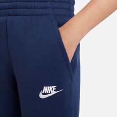 Детские теннисные штаны Nike Club Fleece Jogger - midnight navy/white