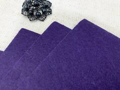 Фетр жесткий, 137,1 гр/м2, р. 20х30см толщина 1 мм, А4, тёмно-фиолетовый