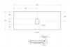 BelBagno KEP-120-MNO Столешница из керамогранита 1204x462 KEP-120-MNO Marmo Nero Opaco