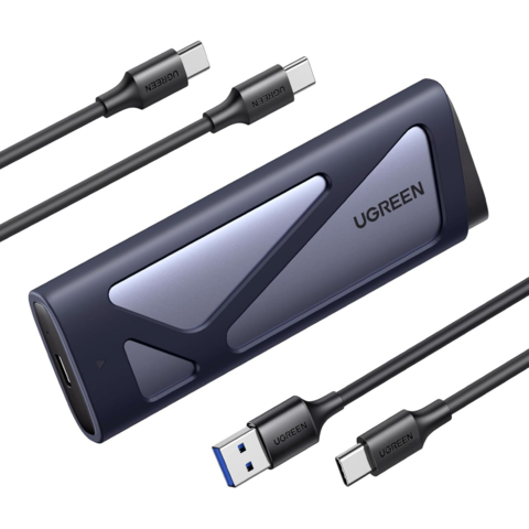 Корпус для SSD UGREEN CM767 (15813) M.2 NVMe / M.2 SATA SSD Enclosure USB-C