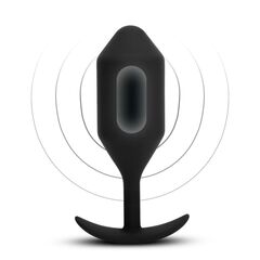 Черная вибропробка для ношения Vibrating Snug Plug 5 - 16,5 см. - 