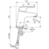 Смеситель для раковины однорычажный Ideal Standard Ceraflex B1710AA