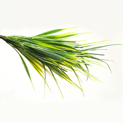 Осока трава густая искусственная, 6 веток, 35 см, цвет комбинированный светло-зеленый и зеленый, набор 3 букета