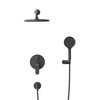 Cezares STYLUS-DSET-NOP STYLUS-DSET-NOP Душевой комплект встраиваемый (смеситель встраиваемый, верхний душ, ручной душ со шлангом, штуцер с держателем), черный матовый