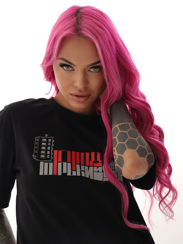 Футболка «Здание» женская оверсайз