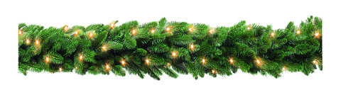 Гирлянда Нормандия 180*33см 72 лампы зеленая Triumph Tree