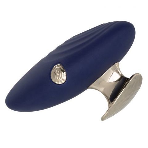 Синий вибромассажер Violet с держателем - California Exotic Novelties Chic SE-4402-15-3