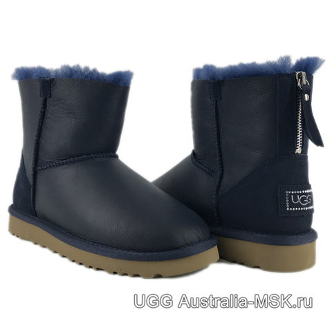 UGG Zip Mini Metallic Navy