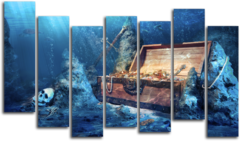 Модульная картина "Морское дно"