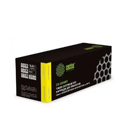 Картридж лазерный Cactus CS-C069HY-MPS 069HY желтый (9000стр.) для Canon I_sensys LBP673CDW/MF754CDW/MF752CDW/imageCLASS MF756Cx/LBP674CDW/MF753CDW/MF751CDW