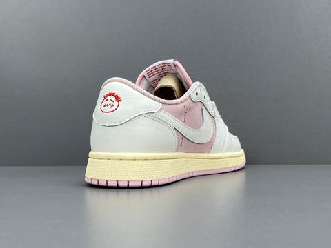 Travis Scott x Air Jordan 1 Low 'Sail/Shy Pink' 