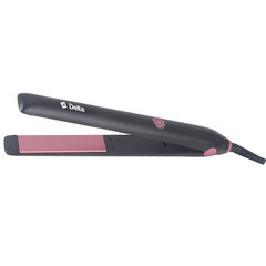 Щипцы для выпрямления волос DELTA DL-0534 черные с розовым