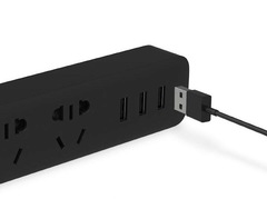 Удлинитель Xiaomi Mi Power Strip 3 (XMCXB01QM) черный, 1.8 м