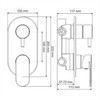 WasserKRAFT Mindel 8571 Смеситель для ванны и душа