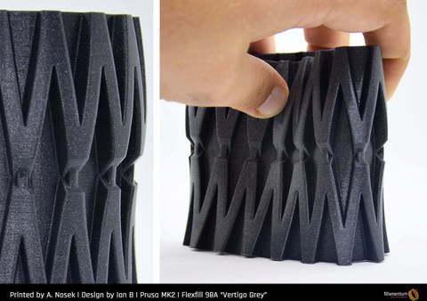 Пластик для 3D-принтера Fillamentum Flexfill TPU 98A Vertigo Gray