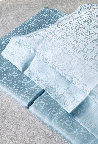 Постельное белье семейное Palombella Everest голубое