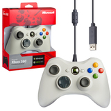 Джойстик проводной Wired Controller для Xbox 360 (Белый)