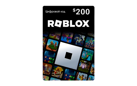 Карта оплаты Roblox 200 USD USA [Цифровая версия] (для ПК, цифровой код доступа)