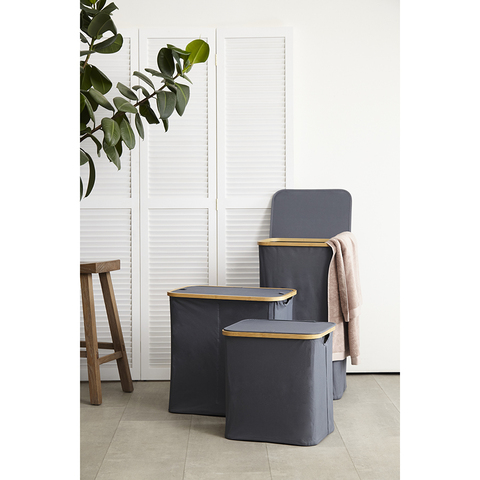 Корзина для белья 40x33x43см Smart Solutions Neat Mid серая