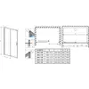 Radaway 10260100-01-01 Душевая дверь Alienta DWJ 100