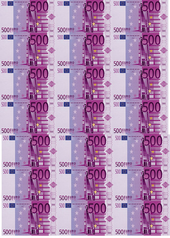 Сахарная картинка 500 Евро 3