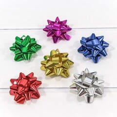 
          Бант Звезда 6,3 х 6,3 См. Для Упаковки Подарка Набор 40 Шт. (микс Цвета)