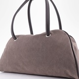 Сумка Саломея 2034 эко-замша серый шоколад