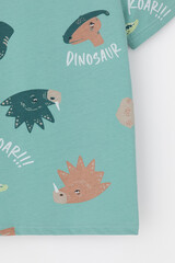 пижама  для мальчика  К 1646/динозавры,зеленый