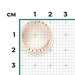 Кольцо многорядное ICE CUBE из золота 585 пробы с фианитами