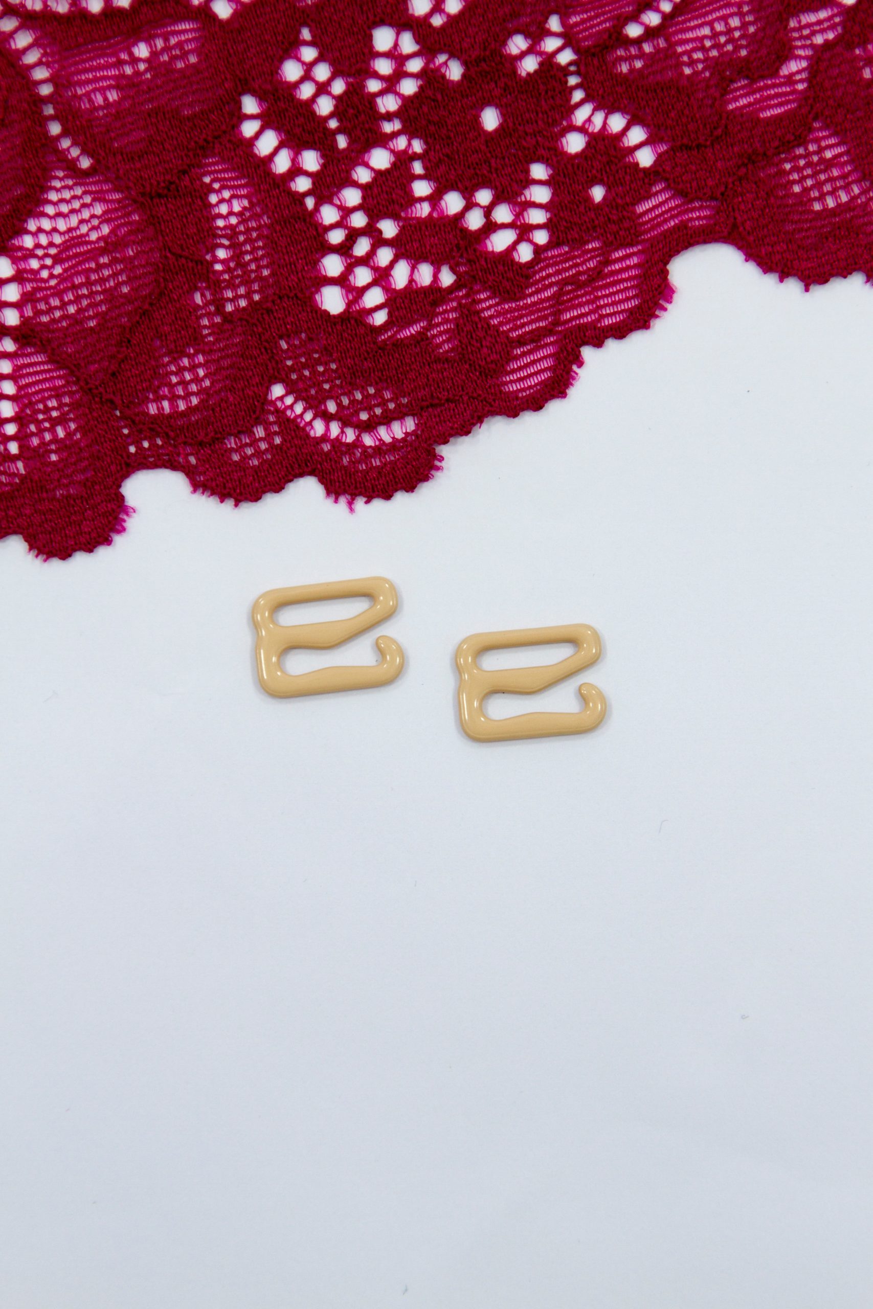 Кольцо, регулятор, крючок для бюстгальтера бежевый 1 см