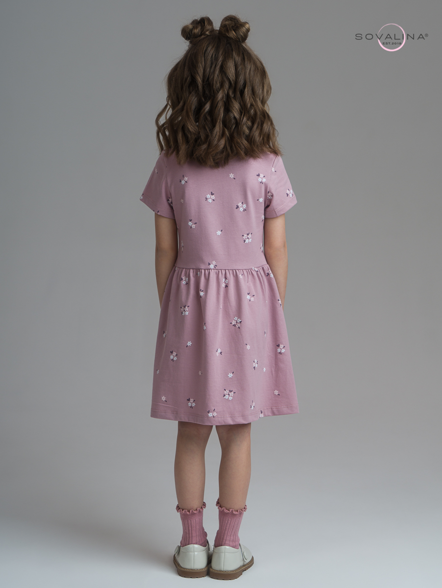 Платье Лето черничные незабудки