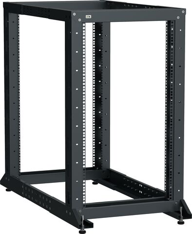 ITK LINEA F Стойка 2-рамная 42U 600х600-1000мм черная