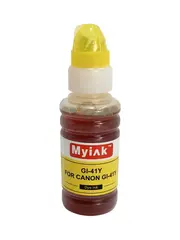 Чернила MyInk GI-41Y для Canon PIXMA G1420, G2420, G2060, G3420, G3460 (70 мл, yellow, Dye)