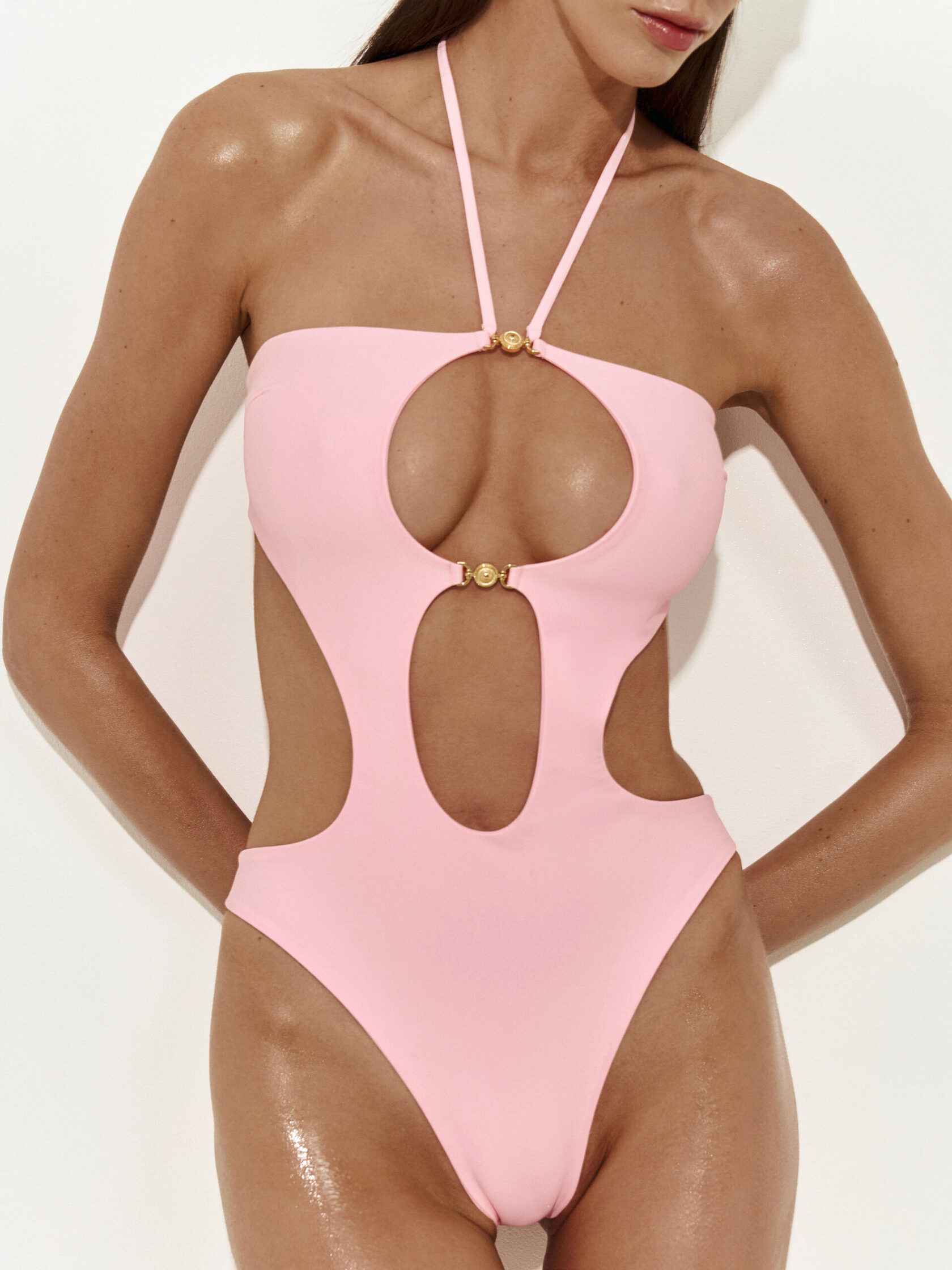Купальник слитный RIO BANDEAU, Розовый