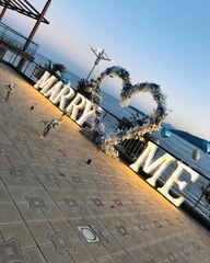 Фотозона свадебная Выходи За Меня