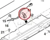 Отделитель резинового вала Sharp PTME-0014QSZZ, PTME-0041QSZZ, PTME-0044QSZZ