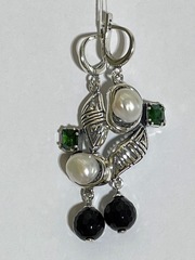 Самба (серьги из серебра)