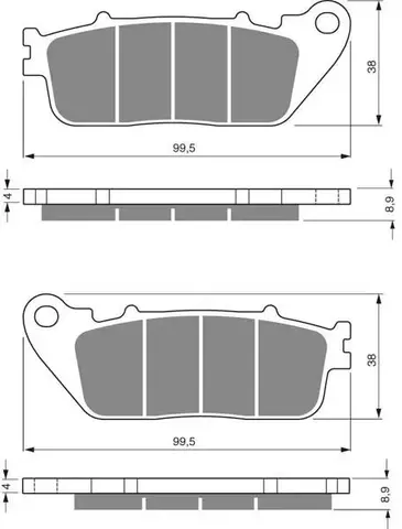 Тормозные колодки дисковые 277 S3