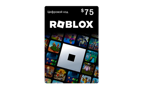 Карта оплаты Roblox 75 USD USA [Цифровая версия] (для ПК, цифровой код доступа)