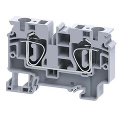 Клемма проходная с пружинными зажимами проводника до 10 мм.кв. 57A/1000V
