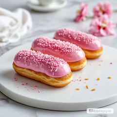 Пирожные Эклеры. Клубника 150 г