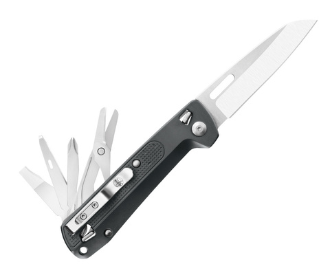 Мультитул Leatherman Free K4 115 mm, 9 функций, чёрный, кробка картонная (832666)